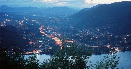 il lago dal belvedere di Brunate